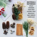 Comprehensive mixed DIY dried botanical material kit with pine cones and cinnamon sticks - Material Box (Style A4)