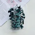 Preserved natural dried eucalyptus leaves in a clear plastic box for DIY floral crafts - Eucalyptus Leaves (Blue) / Pack of 5