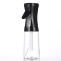 Professional continuous fine mist spray bottle with black trigger and clear plastic body - 30ml / Small Spray Bottle / Frosted Black