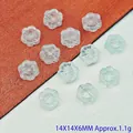 14mm sunflower glazed beads for DIY jewelry making with weight and size info included - Light Blue