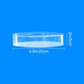 9.8-inch clear circular acrylic cake stand riser with 2-inch height for party weddings - Round 25*25*5cm