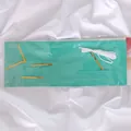 Kit de guirlande de glands en papier de soie turquoise de 35 cm pour fête d'anniversaire - Vert foncé / Pack de 5