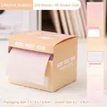 Caja de notas adhesivas de 256 hojas con adhesivo completo degradado naranja - Burbujas de cítricos naranjas