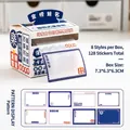 Caja de notas adhesivas creativa con 128 pegatinas lindas para estudiantes - Éxito en los Exámenes
