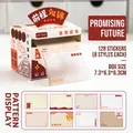 Caja de notas adhesivas extraíbles con 128 hojas y 8 diseños infantiles lindos - Futuro espléndido
