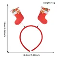 Christmas stocking headband with red sequins and festive gift decorations, 16g - Christmas Stocking Headbands