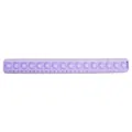 Righello in silicone lavanda con bolle pop-it per il relax e il sollievo dallo stress - Righello in silicone - viola chiaro