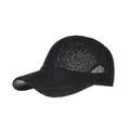 Close-up view of the detailed black hollow-out knitted breathable baseball cap texture - Adult (Adjustable Circumference 58cm) / Black