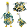 Summer Hawaiian style tropical leaf print shirt for 23 inch porch goose mannequin. - Green Leaf Shirts