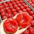 Handmade red watermelon-themed squeeze ball fidget toy with realistic slushy texture - Watermelon Smoothie Style / 1 Piece