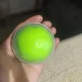 Soft green handmade squishy ball stress relief toy for sensory play - Green Grape Crispy Style / 1 Piece