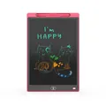Rosa LCD-Schreibtafel für Kinder mit bunter Katzenzeichnung und Stift zum Malen - 8,5 Zoll M-Modell LCD-Schreibtafel mit farbiger Schrift - Rot