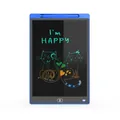 Blaues tragbares LCD-Schreibtablet für Kinder mit bunter Katzenzeichnung und Stift - 8,5 Zoll M-Modell LCD-Schreibtafel mit farbiger Schrift - Blau