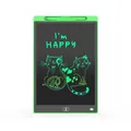 Green 8.5-inch electronic LCD writing tablet for children featuring colorful cat doodles - 8.5 Inch / Green / Monochrome Stroke