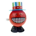 Giocattolo a molla di Halloween con viso rosso sorridente e cappello a stelle e strisce - Rosso