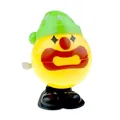 Giocattolo clown saltellante a molla giallo con cappello a stelle per regali di Halloween - Giallo