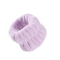 Polsino in morbida flanella viola per il lavaggio del viso e la cura della pelle quotidiana - 73 - Viola (singolo cinturino)
