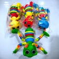 Komplettes Set bunter beweglicher Fidget-Schnecken-Raupen-Spielzeuge mit flexiblen Gelenken - Großer Ameisen-Stil (Einzelner OPP-Beutel) / 19.5cm Länge