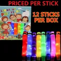 Multicolor LED oplichtende pop tube fidget speelgoed voor stress verlichting - 2.9 cm / Regenboog LED Stijl (12st Pack)