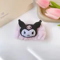 Polsino in peluche viola Kuromi per il lavaggio del viso e spa, grazioso cinturino in flanella - 5-Kuromi viola (Cinturino singolo)