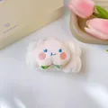 Morbido cinturino in peluche bianco con simpatico personaggio pesca per la detersione - 11-Cinturino da polso a cuore (Singolo)