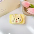 Morbido polsino in peluche a forma di gatto giallo per lavaggio viso e cura della pelle - 38-Garfield giallo (Cinturino singolo)