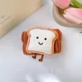 Simpatico cinturino in peluche a forma di toast per lavare il viso - 50 - Toast caffè (Polsino singolo)