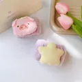 Polsini lavaggio in peluche cartoon con simpatici disegni di maialino e stella - 59 - Maialino stella viola (Polsino singolo)