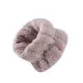 Morbido cinturino assorbente in peluche di flanella rosa per lavaggio viso e skincare - 63 - Marrone chiaro (Polsino singolo)