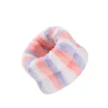 Morbido cinturino in flanella felpata a strisce rosa e viola per lavaggio viso e palestra - 76 - Tricolore (singolo cinturino)