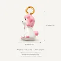 Cartoon cute pink poodle pendant charm in gold-plated copper, SKU detailed view - Cute Pink Poodle Pendant Only (Without Chain) / Pink