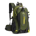 Professioneller grüner Wanderrucksack mit multifunktionalen ergonomischen Schultergurten - 36-55L / Einfache Taillenunterstützung / Armeegrün Farbiges Band