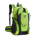 Professioneller hellgrüner Wanderrucksack mit ergonomischen Gurten und praktischen Netztaschen - 36-55L / Einfache Taillenunterstützung / Grün Farbiges Band