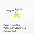 Yellow pepper shaped stainless steel charm pendant with waterproof and hypoallergenic features - Enamel Yellow Chili Style (PJ0832)
