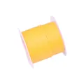 Cordón de poliéster encerado coreano amarillo 1.0mm en carrete blanco para DIY, 10m - 1.0mm / 118# 10m