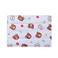 Cooling gel mat for pets with cute cartoon bear pattern, summer bed for dogs and cats - Brown Bear