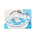 Summer cooling gel mat for pets with a cute cartoon dog in a bathtub design illustration - Bath Bubble