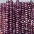Natural purple 5x8mm chalcedony abacus loose beads for handmade DIY jewelry making - 5*8mm/Strand Approx 72 Pieces / Purple 26