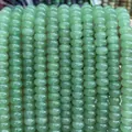 Natural light green 5x8mm chalcedony abacus loose beads for DIY jewelry making - 5*8mm/Strand Approx 72 Pieces / Light Green Aventurine 6