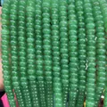 Green 5x8mm translucent crystal chalcedony abacus beads for DIY jewelry making - 5*8mm/Strand Approx 72 Pieces / Dark Green Aventurine 7