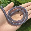 Amethyst colored chalcedony abacus beads 5x8mm for DIY handmade jewelry crafting - 5*8mm/Strand Approx 72 Pieces / Purple (54)