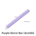 Detailed macro view of purple silicone stirring rod with 13.9cm length dimension mark - Stirring Rod (3804) / 14cm / Purple