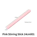 Detailed view of a pink silicone stirring stick for DIY resin crafts with dimensions. - Stirring Rod (3804) / 14cm / Pink