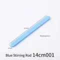 Blue reusable silicone stirring rod tool for DIY resin crafting and mixing applications - Stirring Rod (3804) / 14cm / Blue
