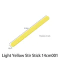Detail of pale yellow silicone stirring rod for resin art with 13.9cm length markings - Stirring Rod (3804) / 14cm / Light Yellow