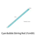 Cyan silicone stirring rod for resin DIY 17cm reusable non-stick mixing tool for crafts - Bubble Popping Rod (3805) / 17cm / Cyan