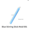 Blue silicone stirring rod mold for DIY resin casting and epoxy jewelry tool kits - Extended Thick Stirring Rod (1404) / 16cm / Blue