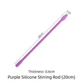 Purple silicone stirring rod for resin DIY craft tool, length 20cm thickness 0.6cm - Stirring Rod (1801) / 20cm / Purple