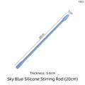 Sky blue reusable silicone stirring rod for resin DIY and crafting, 20cm length - Stirring Rod (1801) / 20cm / Sky Blue