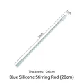 Premium 20cm blue silicone stirring rod for DIY resin art reusable and non-stick tool - Stirring Rod (1801) / 20cm / Blue